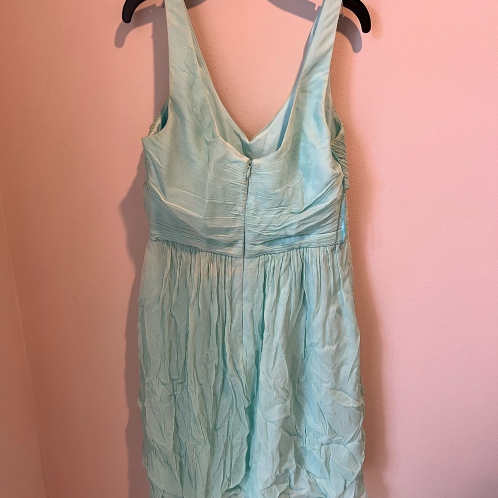 J. Crew Seafoam Mini Bridesmaids Dress - Picture 2 of 3